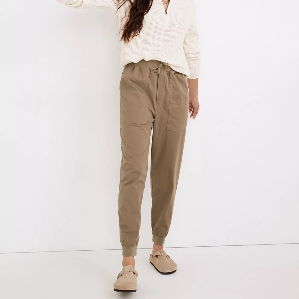 Madewell Khaki Drawstring Jogger Pants